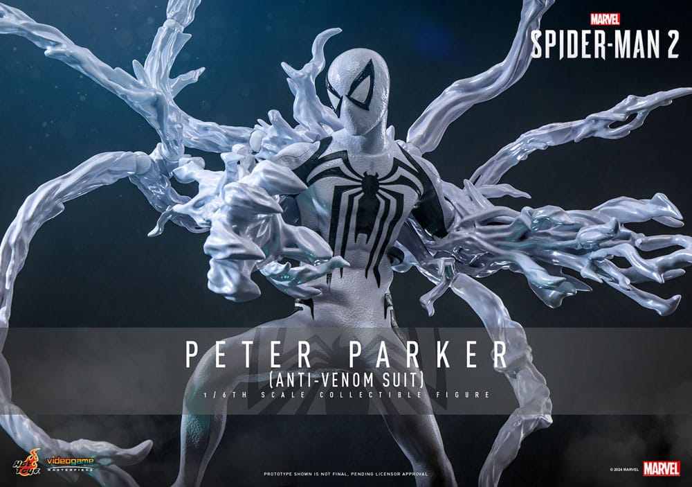 HOT TOYS - Spider-Man 2 Video Game Masterpiece 1/6 Peter Parker (Anti-Venom Suit) 30 cm VGM69