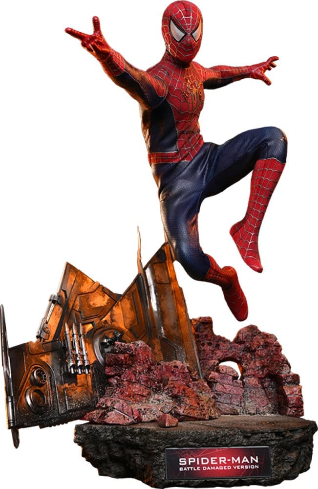 PRE ORDINE - Spider-Man Movie Masterpiece Action Figure 1/6 Spider-Man (Battle Damaged Version) 30 cm