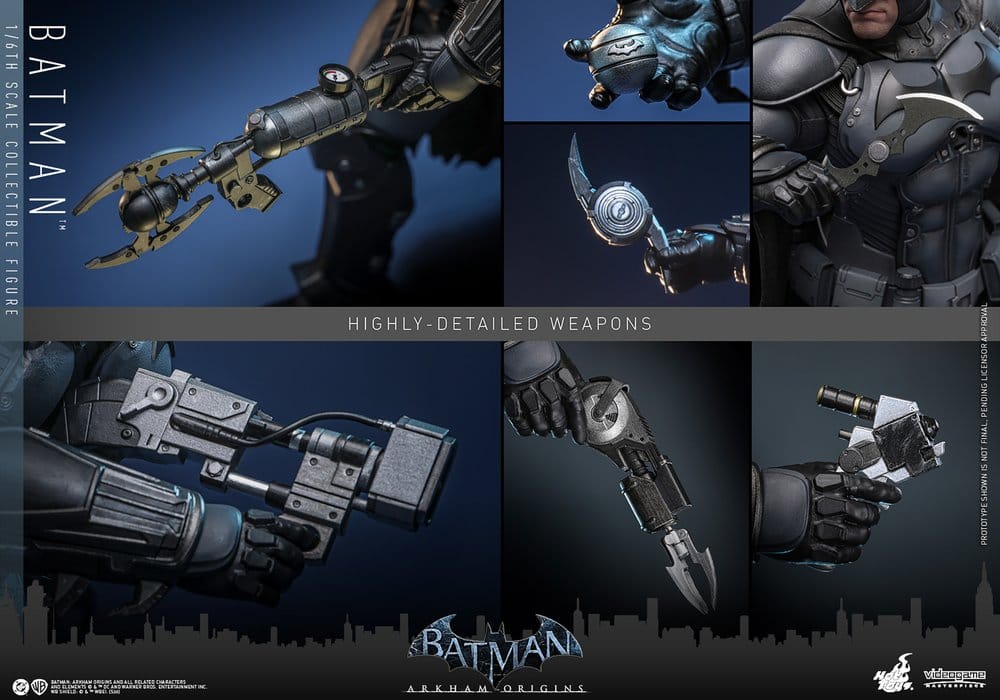PRE ORDINE - HOT TOYS - Batman Arkham Origins Videogame Masterpiece Action Figure 1/6 Batman 33 cm
