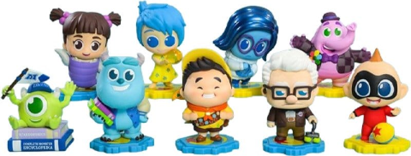 PRE ORDINE - Pixar Cosbi Mini Figures 8 cm Blind Box Display (8)
