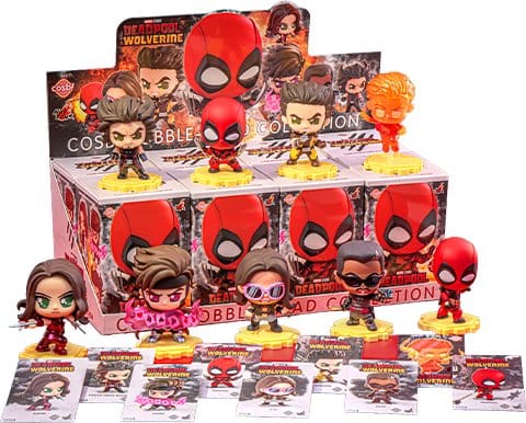 PRE ORDINE - Deadpool & Wolverine Cosbi Mini Figures 9 cm Series 2 Blind Box Display (8)