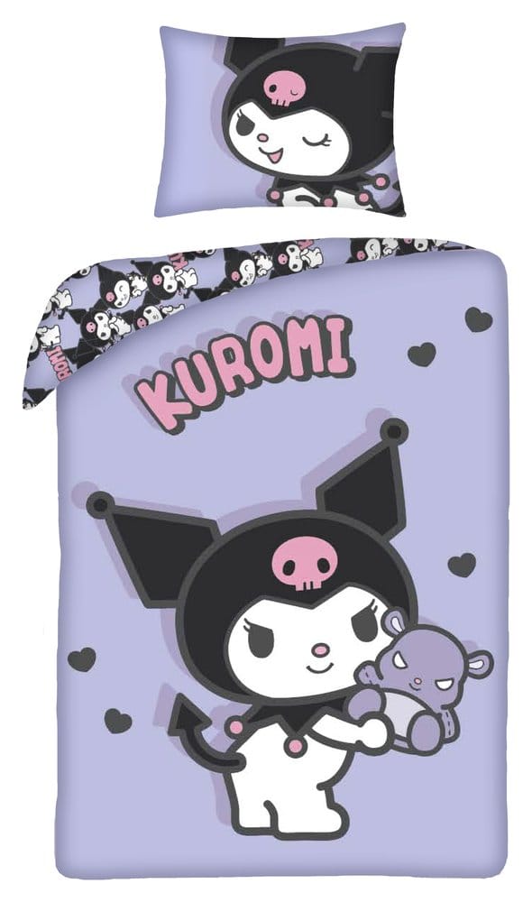 PRE ORDINE - Sanrio Duvet Set Kuromi Ver. 1 140 x 200 cm / 70 x 90 cm