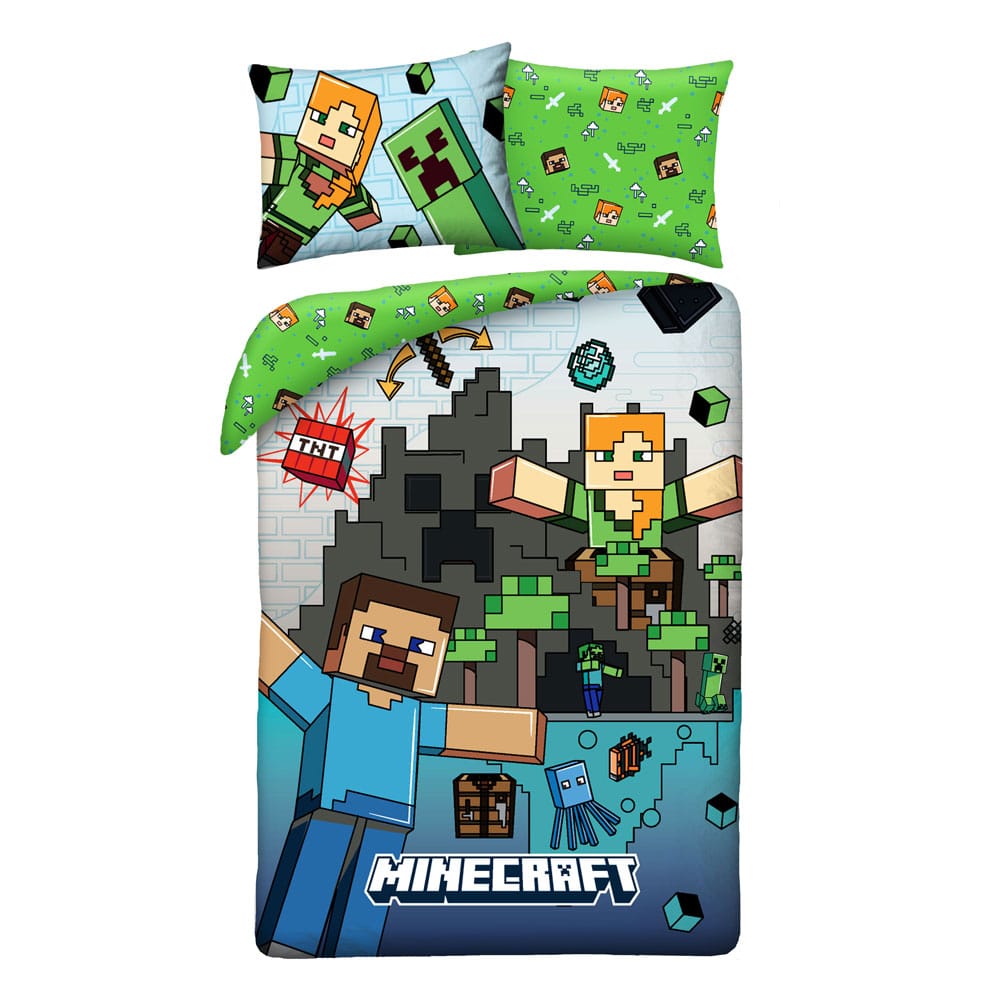 PRE ORDINE - Minecraft Duvet Set Ver. 7 140 x 200 cm / 70 x 90 cm