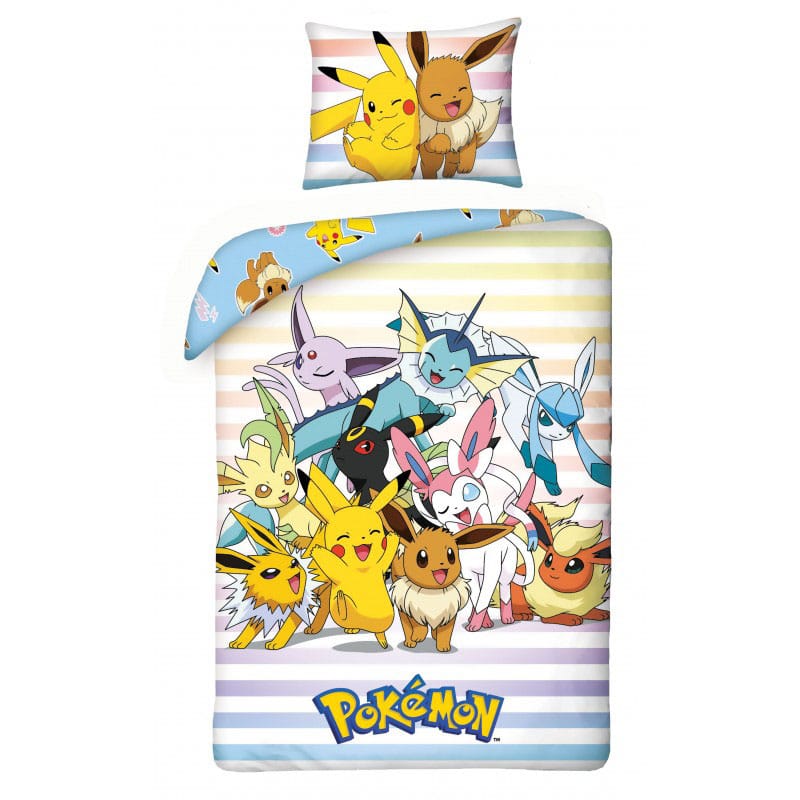 PRE ORDINE - Pokémon Duvet Set Pikachu, Eevee & Friends 140 x 200 cm / 70 x 90 cm