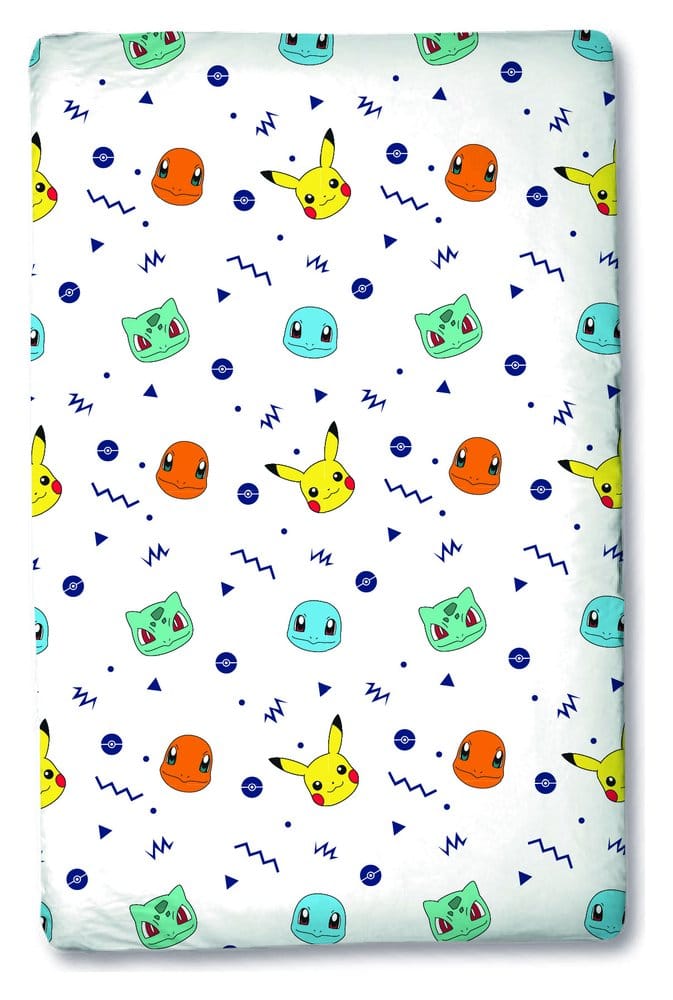 PRE ORDINE - Pokémon Fitted Sheet Head 90 x 200 x 25 cm