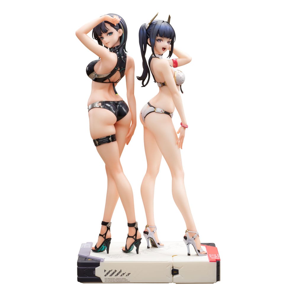 PRE ORDINE - Original Character SSR PVC Statues 1/6 Konno Ao & Hakuyou Maruko 30 cm