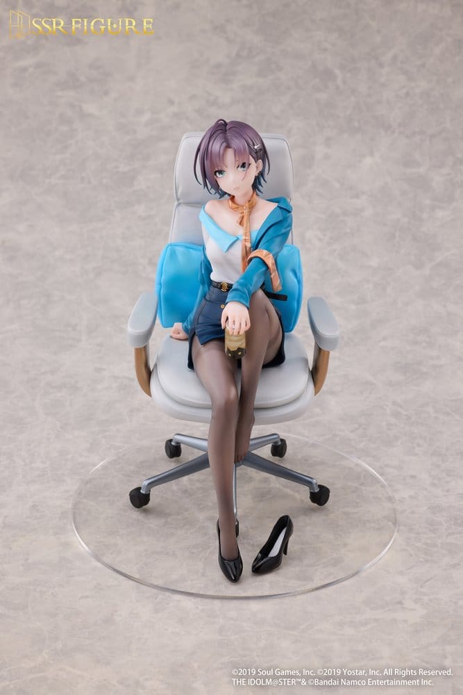 PRE ORDINE - Idolmaster Shiny Colors x Mahjong Soul SSR PVC Statue 1/7 Asakura Tooru Leisurely Grace Ver. 21 cm