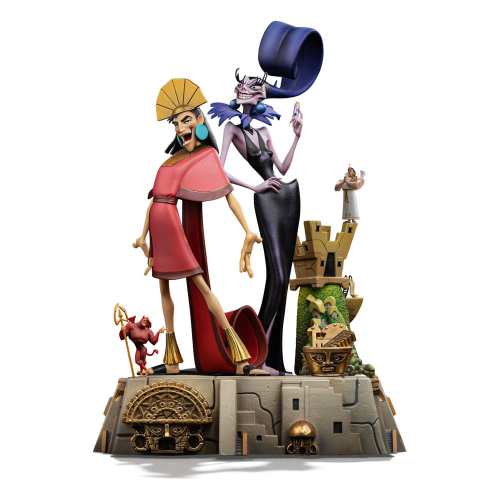 PRE ORDINE - The Emperor's New Groove Deluxe Art Scale Statue 1/10 Kuzko & Yzma 28 cm