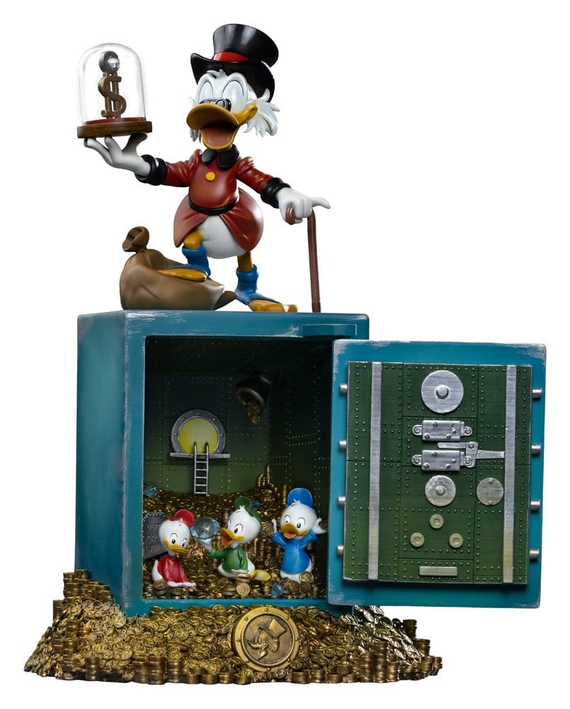 PRE ORDINE - Duck Tales Art Scale Statue 1/10 Uncle Scrooge McDuck and Nephews 30 cm