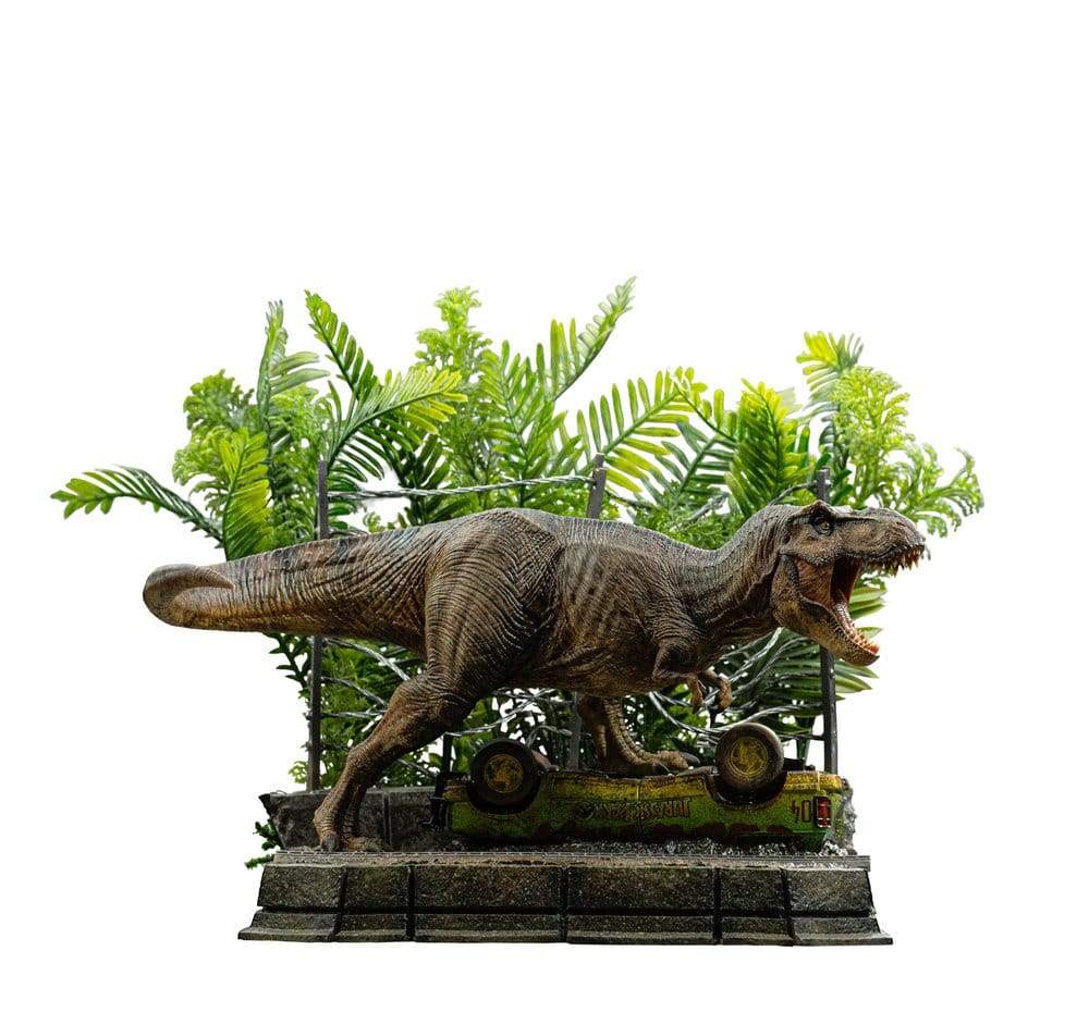 PRE ORDINE - Jurassic Park Icons Statue T-Rex Breakout Set A 17 cm