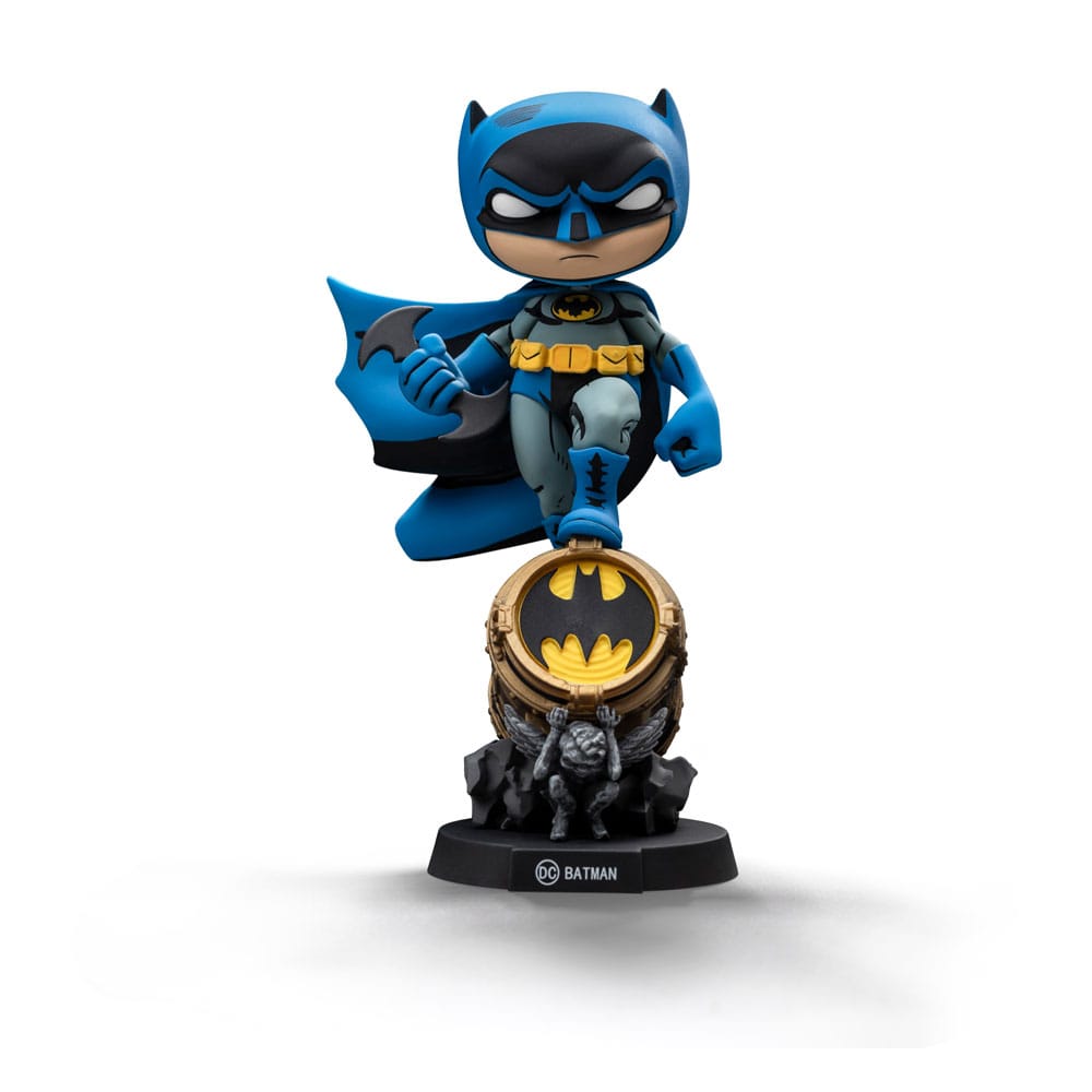 PRE ORDINE - Batman Mini Co. PVC Figure Batman on Bat-Signal (Blue Variant) 15 cm