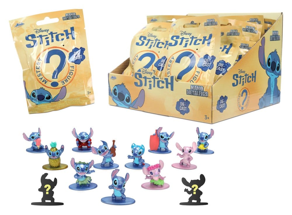 PRE ORDINE - Lilo & Stitch Nanofigs Mini Figures Stitch Blind Box Display (24)