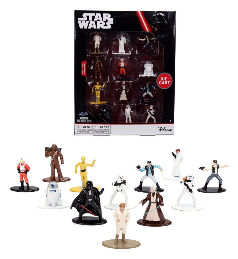 PRE ORDINE - Star Wars Nano Metalfigs Mini Figures 12-Pack
