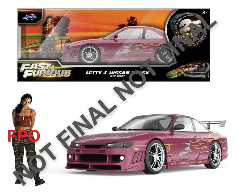 PRE ORDINE - Fast & Furious Diecast Model 1/24 1997 Nissan 240SX 9 cm