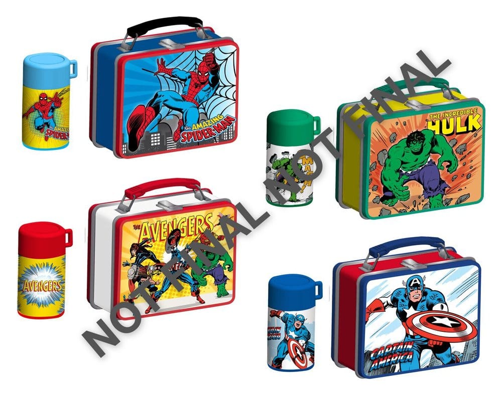 PRE ORDINE - Marvel Lunch Time Collectibles Mini Figures 6 cm Display (12)