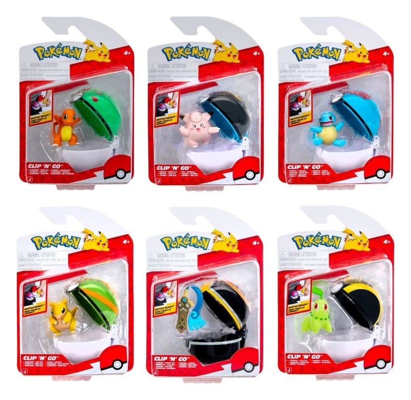 PRE ORDINE - Pokémon Clip 'n' Go Minifigures Poké Balls ver. 22 Assortment (6)