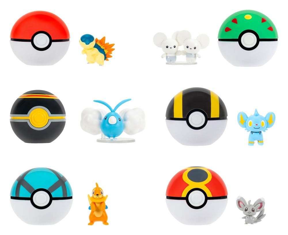 PRE ORDINE - Pokémon Clip 'n' Go Minifigures Poké Balls ver. 23 Assortment (6)