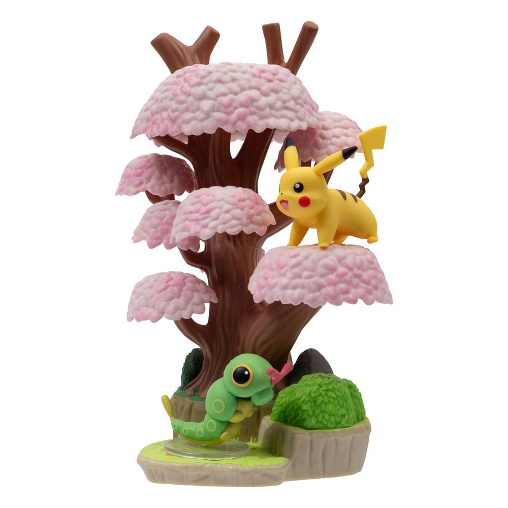 PRE ORDINE - Pokémon Environment Set Spring Forest & Caterpie & Pikachu 5 cm