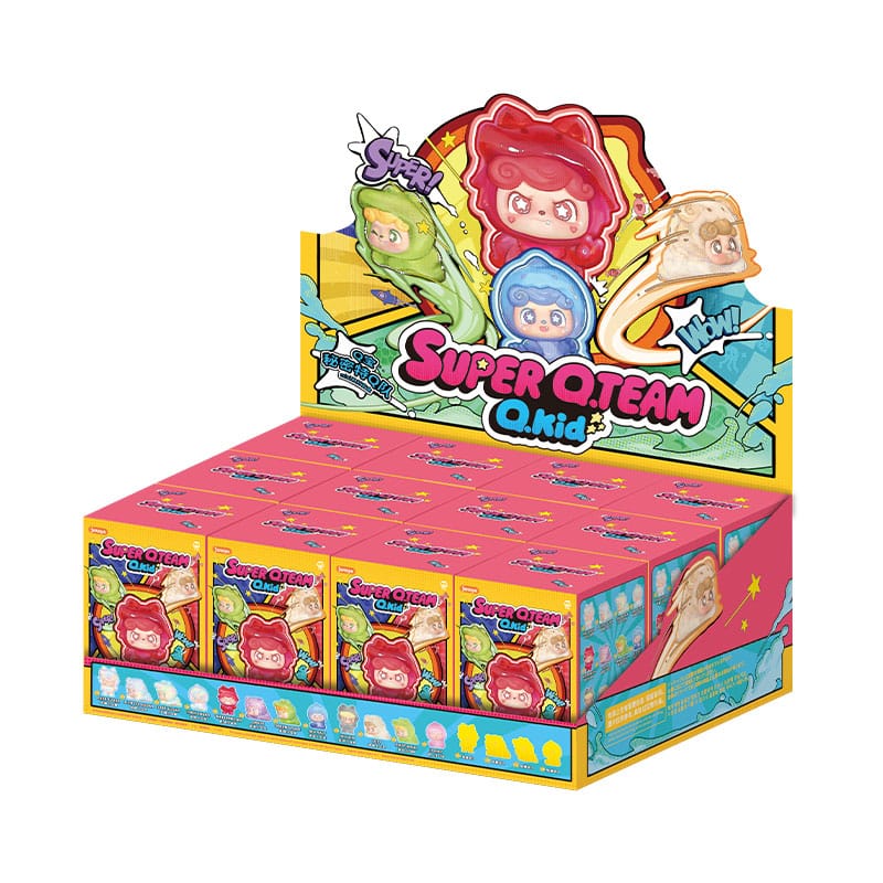 QKid: Super Q. Team Mini Series Blind Box figure 5 cm Display (12)