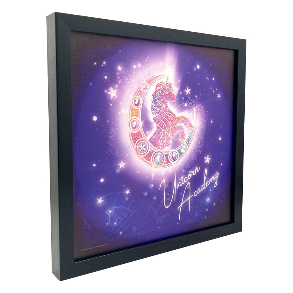 PRE ORDINE - Unicorn Academy Canvas Poster Logo (With Light)