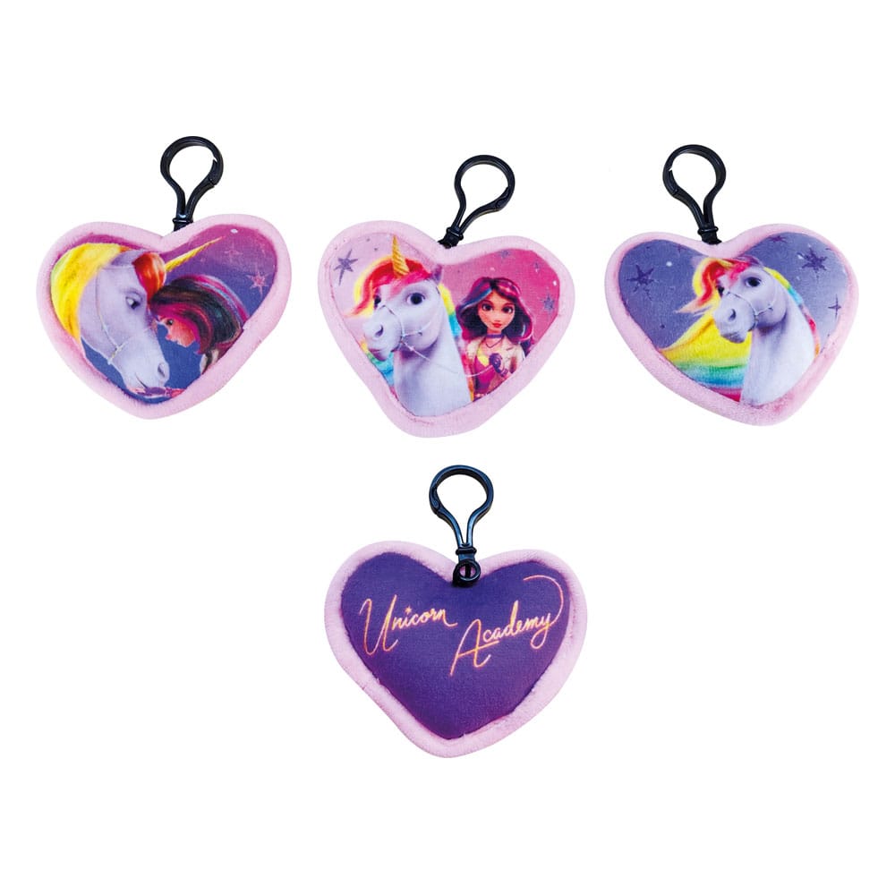 PRE ORDINE - Unicorn Academy Plush Keychains Pouch Mini Cushion Assortment (12)