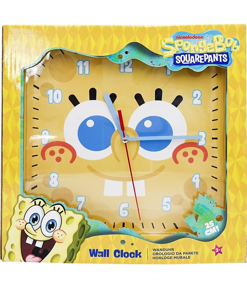 PRE ORDINE - Spongebob Wall Clock square Spongebob