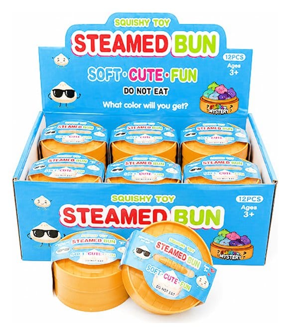 PRE ORDINE - Steamed Bun Squishy Dumpling Blind Box Display (12)
