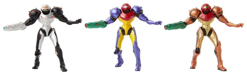 PRE ORDINE - World of Nintendo Metroid Mini Figure 3-Pack Chozo Power Suits 6 cm