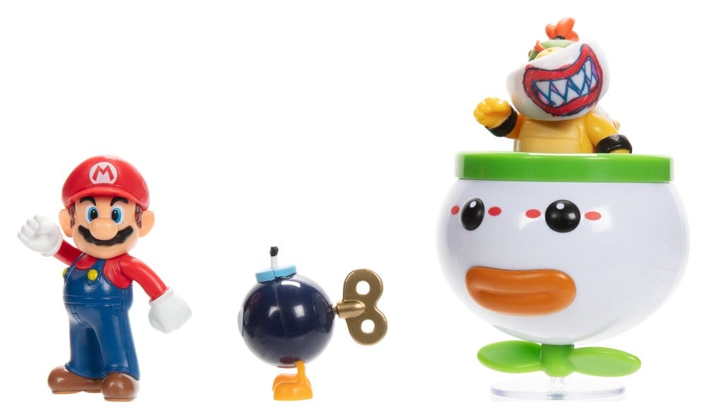 PRE ORDINE - World of Nintendo Mini Figure 2-Pack Mario and Bowser Jr. Clown Car 6 cm