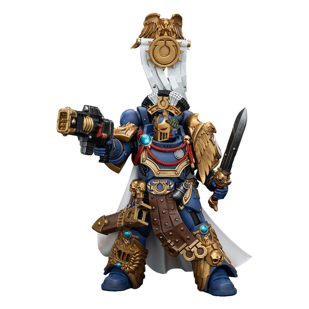 PRE ORDINE - Warhammer The Horus Heresy Action Figure 1/18 Ultramarines Legion Praetor with Power Sword and Volkite Serpenta 20 cm
