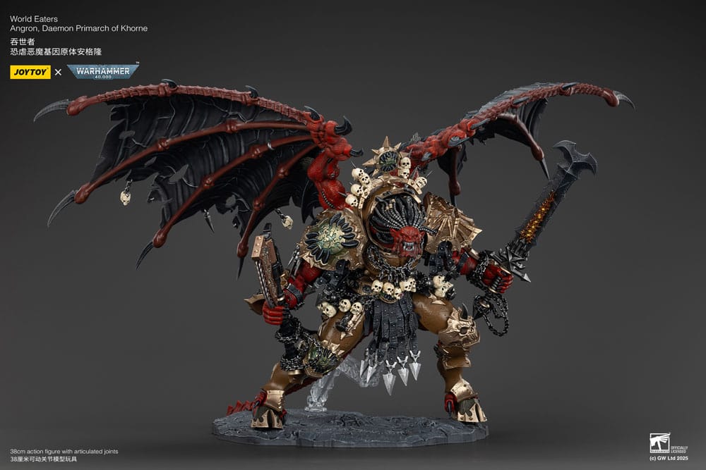 PRE ORDINE - Warhammer 40k Actionfigur World Eaters Angron Daemon Primarch of Khorne 48 cm