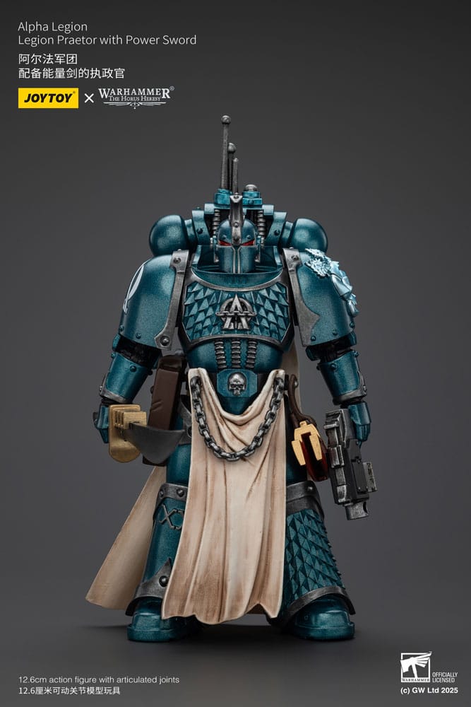 PRE ORDINE - Warhammer The Horus Heresy Action Figure Alpha Legion Praetor with Power Sword 20 cm