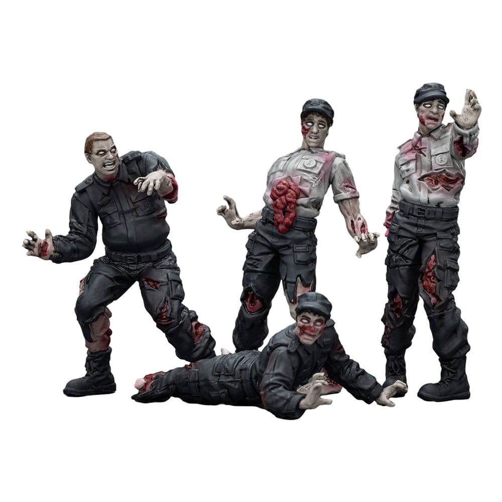 PRE ORDINE - Zombie Dark Source Action Figures 4-Pack Security Guards 8 cm