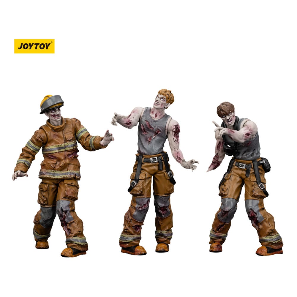PRE ORDINE - Zombie Dark Source Action Figures 3-Pack Firefighters 8 cm