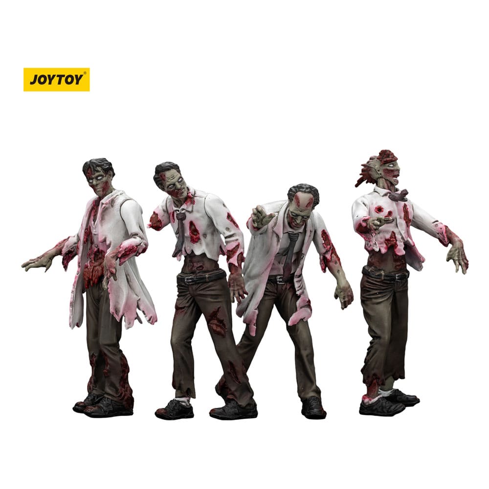 PRE ORDINE - Zombie Dark Source Action Figures 4-Pack Scientists (Male) 8 cm