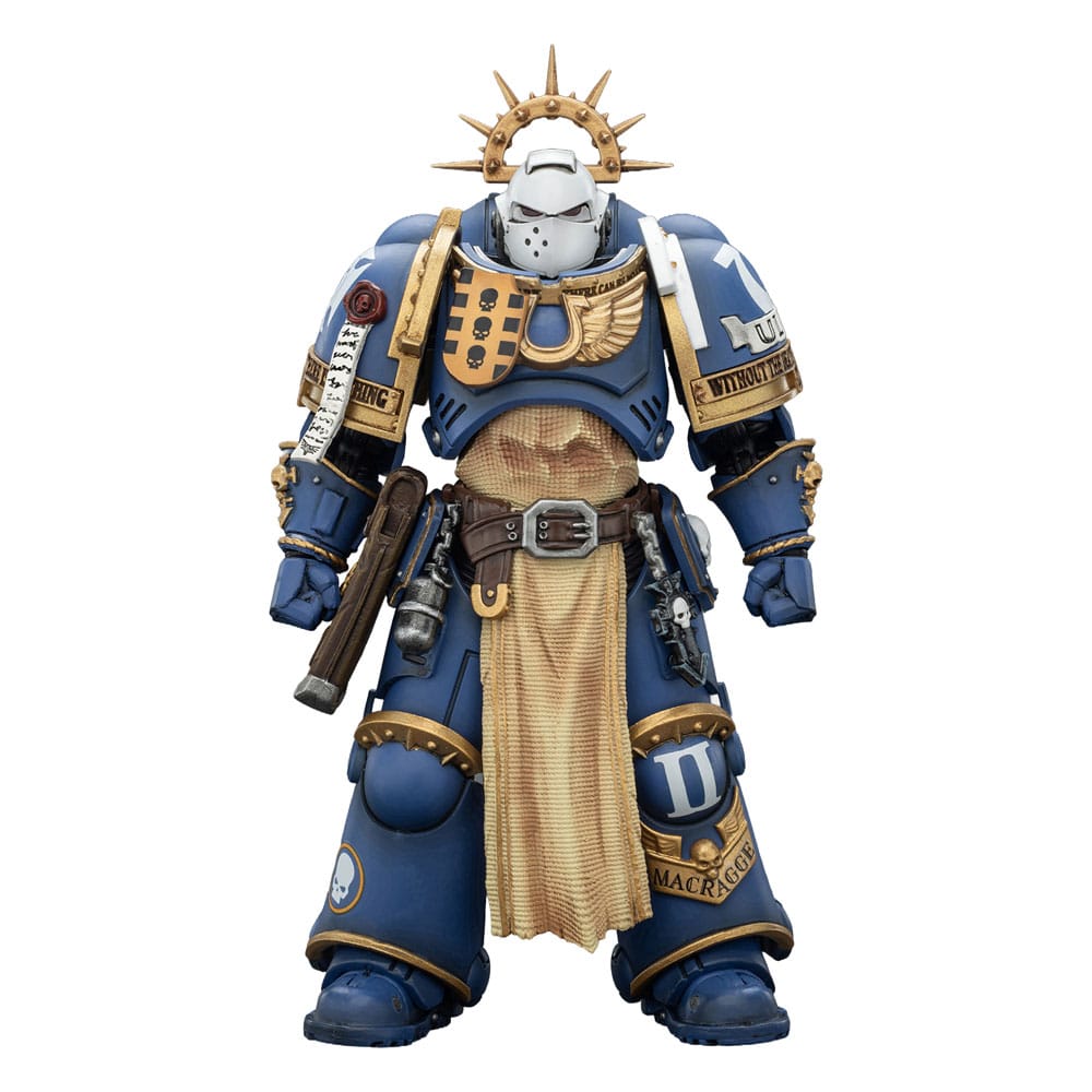 PRE ORDINE - Warhammer 40,000 Action Figure Ultramarines Levantus with Power Sword, Stormshield and Bolt Pistol 13 cm