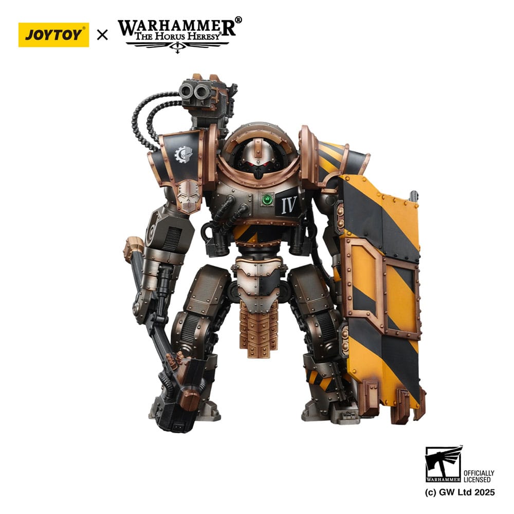 PRE ORDINE - Warhammer The Horus Heresy Action Figure Iron Warriors Iron Circle Domitar-Ferrum Class Battle-automata with Karceri Battle Shield 24 cm