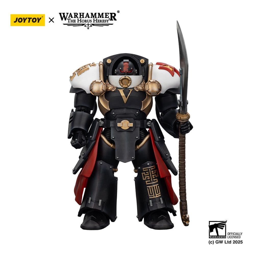 PRE ORDINE - Warhammer The Horus Heresy Action Figure White Scars Ebon Keshig Terminator 1 with Power Glaive 13 cm