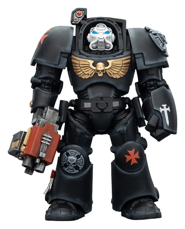 PRE ORDINE - Warhammer 40,000 Action Figure Black Templars Terminator 2 with Power Fist and Storm Bolter 14 cm