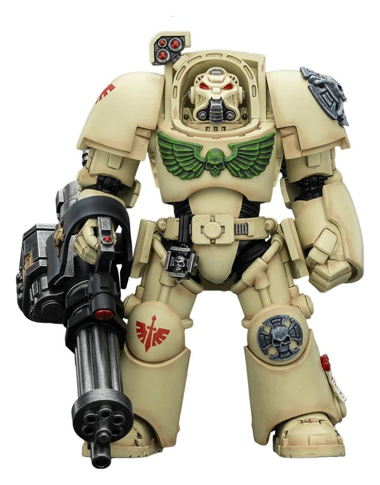 PRE ORDINE - Warhammer 40,000 Action Figure Dark Angels Deathwing Terminator 3 with Power Fist and Assault Cannon 14 cm