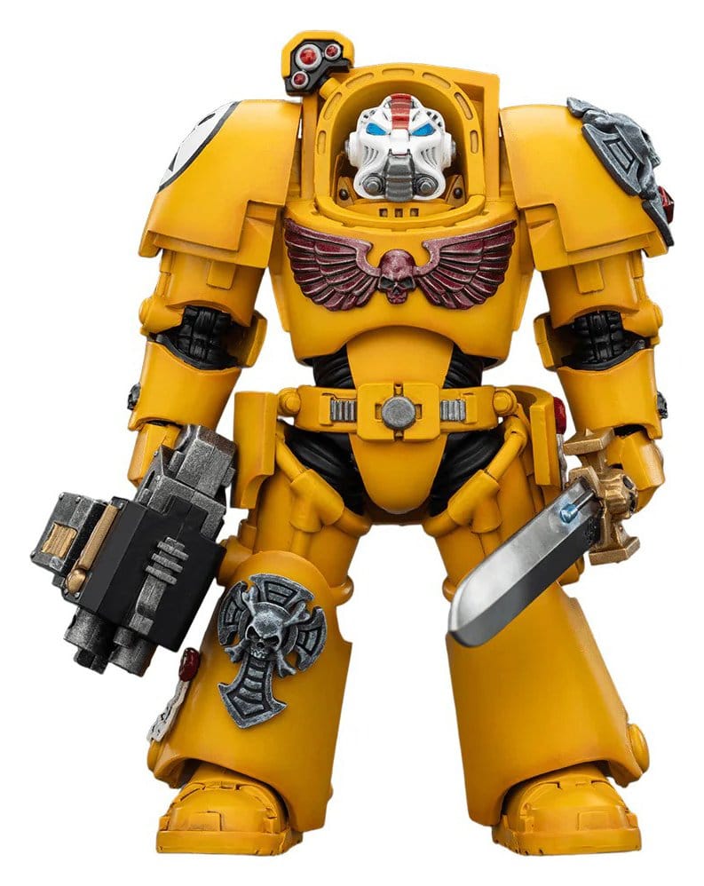 PRE ORDINE - Warhammer 40,000 Action Figure Imperial Fists Terminator 1 with Power Sword and Storm Bolter 14 cm