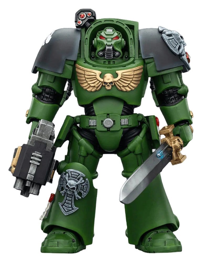 PRE ORDINE - Warhammer 40,000 Action Figure Salamanders Terminator 1 with Power Sword and Storm Bolter 14 cm