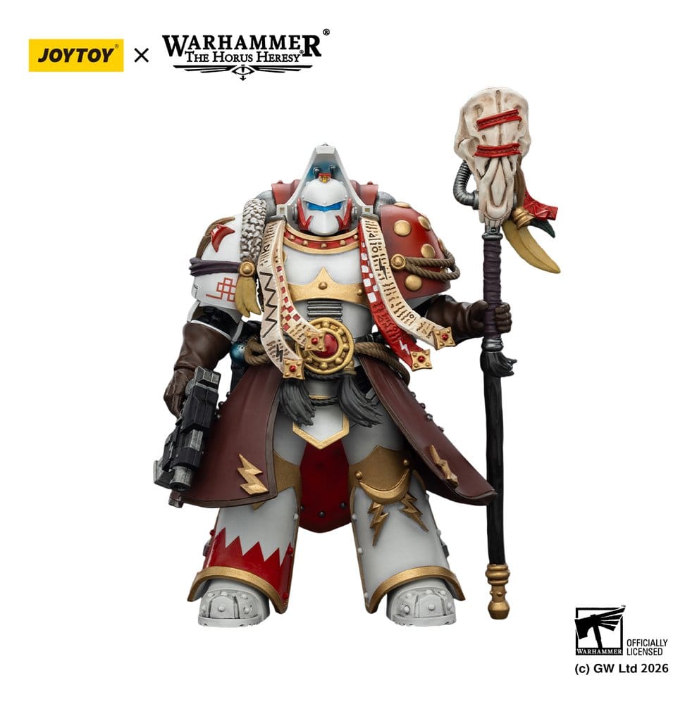 PRE ORDINE - Warhammer 40,000 Action Figure White Scars Stormseer Consulwith Force Staff and Bolt Pistol 12 cm