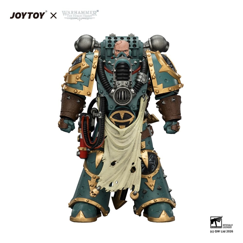 PRE ORDINE - Warhammer Action Figure Sons of Horus Maloghurst the Twisted, the Warmaster's Equerry 13 cm