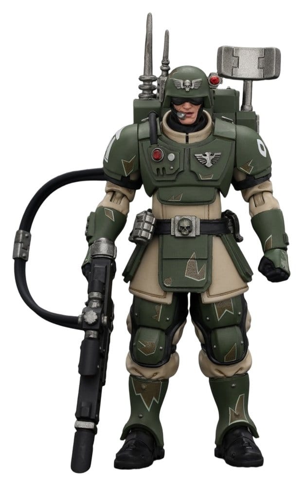 PRE ORDINE - Warhammer Action Figure Astra Militarum Kasrkin 3 with Hot-shot Lasgun and Vox-caster