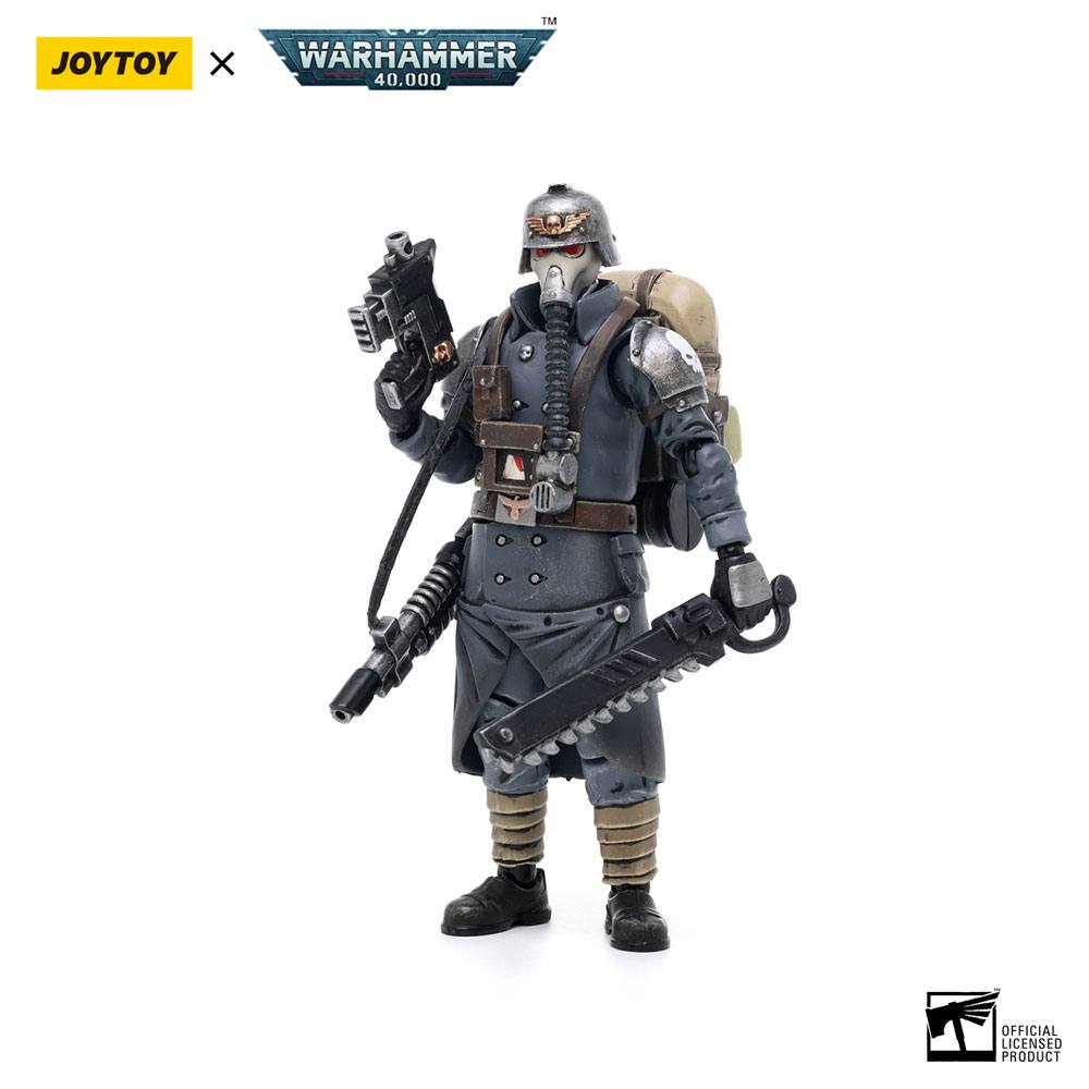 PRE ORDINE - Warhammer 40k Action Figure 1/18 Death Korps of Krieg Veteran Squad Sergeant 10 cm