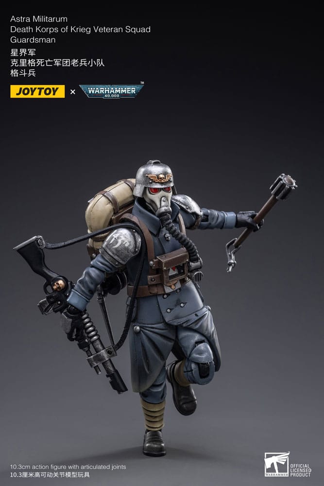 PRE ORDINE - Warhammer 40k Action Figure 1/18 Astra MilitarumDeath Korps of Krieg Veteran Squad Guardsman 11 cm
