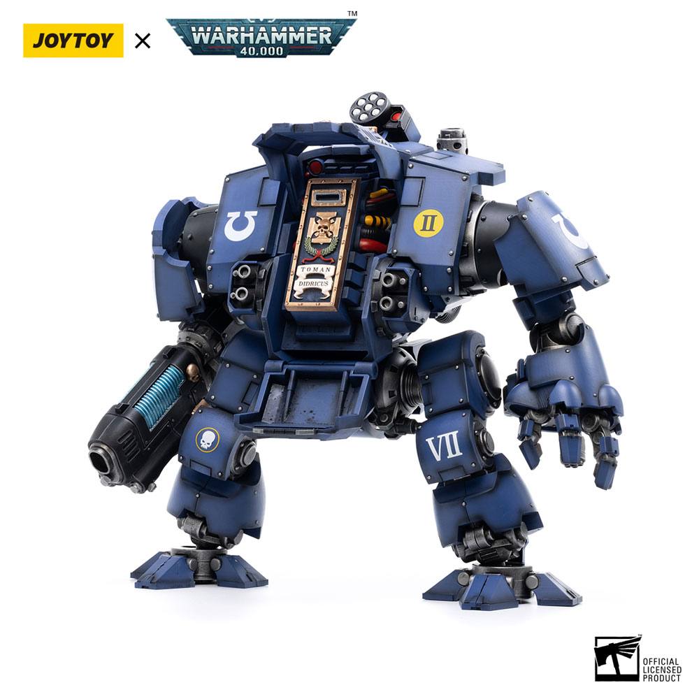 PRE ORDINE - Warhammer 40,000 Action Figure 1/18 Ultramarines Redemptor Dreadnought Brother Dreadnought Tyleas 30 cm Reproduction