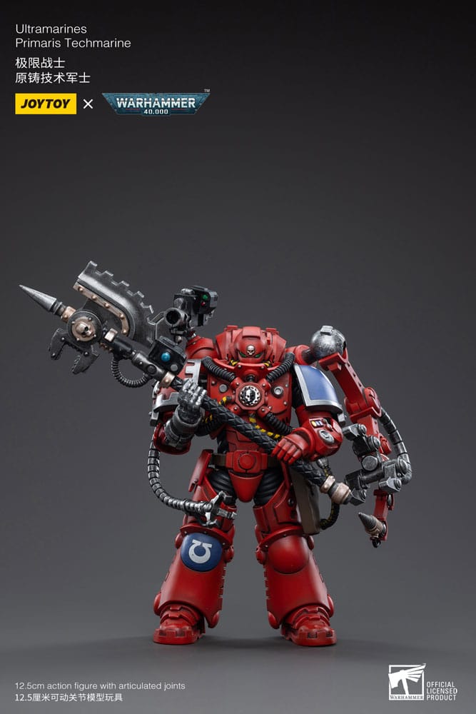 PRE ORDINE - Warhammer 40k Action Figure 1/18 Ultramarines Primaris Techmarine 12 cm