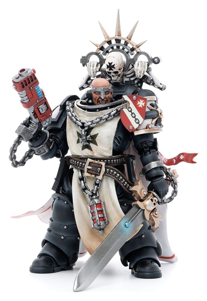 PRE ORDINE - Warhammer 40k Action Figure 1/18 Black Templars Marshal Baldeckrath 12 cm